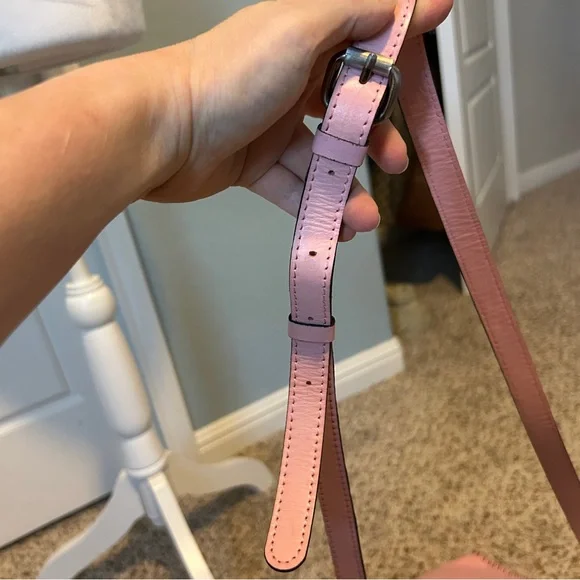 PATRICIA NASH Blush Pink Tooled Leather Crossbody Bag - Picture 3 of 16